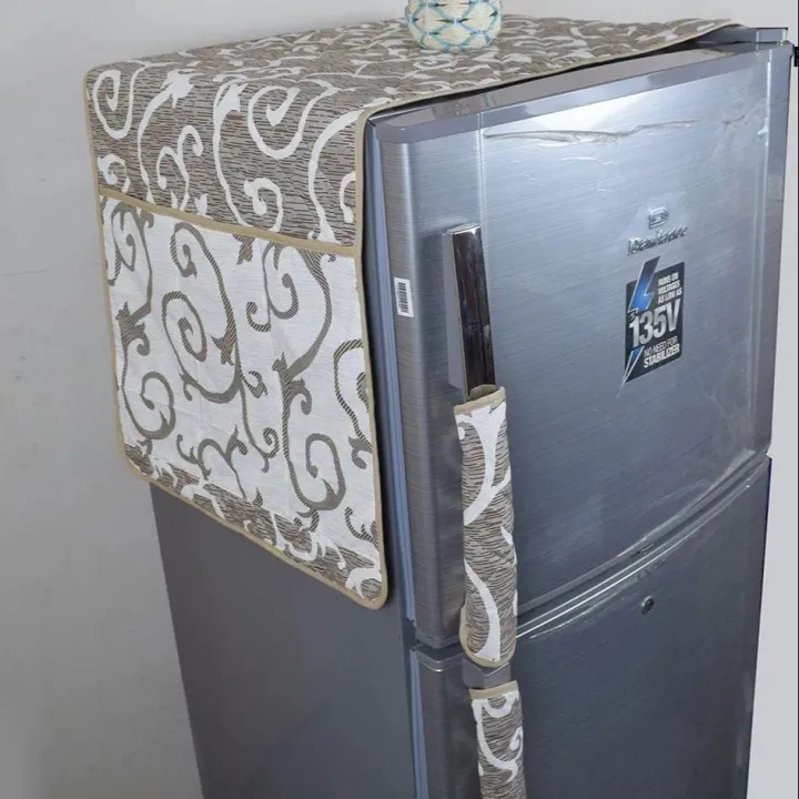 Fancy%20Printed%20Fridge%20Covers%20Quilted%20Cotton%20fabric%20with%206%20Pockets%20Premium%20Quality%20-%20Image%202