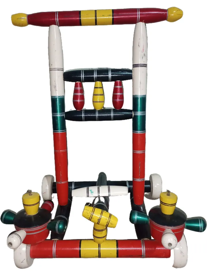 wooden walker for baby girls and baby boy antique design walker