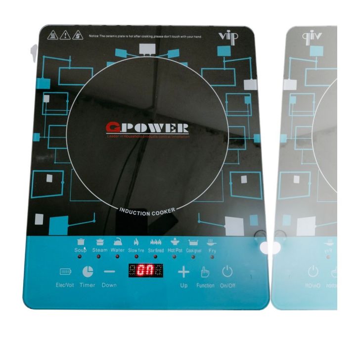Induction Cooker  Digital Touch Panel, 2200 Watts, 4 digit Display work only on Induction base pot( Stainless Steel, Iron and Induction Base )