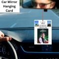Imran Khan Picture Car Mirror Hanging Card ,Car ISM .Picture Of Imran Khan On Hanging Card And Dua Saffer ,Double Sided,. 