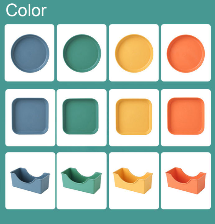 10Pcs%20Plates%20Multifunction%20Spit%20Bone%20Plate%20Set%20Household%20Food%20Grade%20Plastic%20Spit%20Bone%20Dish%20%20Round%20and%20Square%20Dining%20Table%20Plates%20Garbage%20Plate%20-%20Image%206