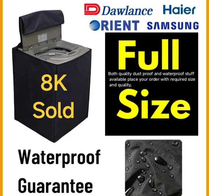 Washing Machine Cover -Top Loader Automatic / Semi Auto Single Bowl All Brands Supported Durable - Washer and Dryer Covers for Sheds, Garages, Balcony, 7KG,8KG,9KG,10KG,11KG,12KG,13KG,15KG