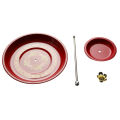 Backflow Steel Incense Burner Holder Plate Sandalwood Coils Aroma Cones r. 