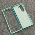 Silky Liquid Silicone Soft-Touch Back Protective Case Cover for Samsung Galaxy Z Fold 5 Fold 4 Fold 3. 