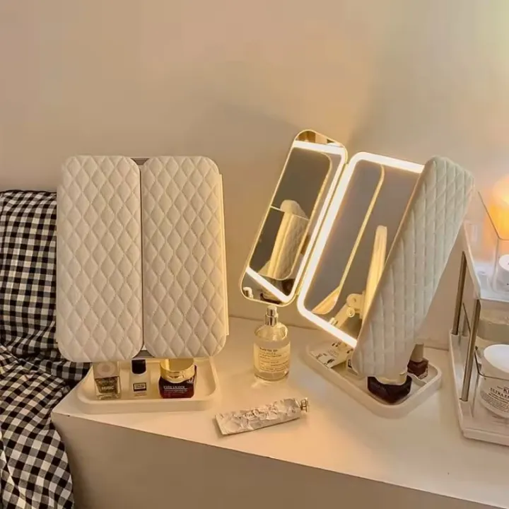 LED Folding Makeup Mirror