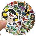 50pcs Cartoon Ben 10 Little Fresh Stickers DIY Luggage Laptop Bicycle Skateboard Waterproof PVC Graffiti Children's Toy Stickers. 