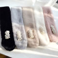 Fashion Imitation Rabbit Fur  Winter Neck Warmers Plush Scarfs Shawl Warm Scarfs. 