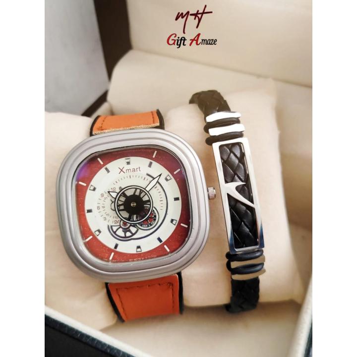 Xmart Seven Friday Style Gents Watch +  Bracelet + Normal box