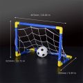 Folding Mini Football Soccer Goal Post Net Set with mp Kids Sport Indoor Outdoor Games s Child Birthday Gift Plastic. 