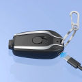 C-Type Mini Key Chain Powerbank Portable Smart Phone Key Chain Power Bank Android Emergency Charger With Type-C Pin Portable Charger Compatible With Android iOS 1500Mah key Chain Powerbank. 