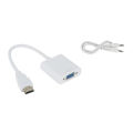 HDMI to VGA Converter with Audio Cable High-Speed Adapter for Video Display Universal Compatibility. 