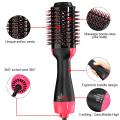 Professional Hot Air Brush Straightening Hair Dryer comb and Volumizer with Comb Straightener Curler, Salon Negative Ion Ceramic Electric Blow Spin Dryer Rotating Brush for All Women, Girl Hair Types. 