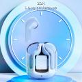 Air31 Wireless Earbuds, Bluetooth Headphones with ENC Noise Canceling Translucent Earphones, HiFi Dual Stereo Microphone Mini in-Ear Earbuds Touch Control with Charging Case and LED Digital Display. 