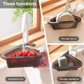 Plastic Drain basket Versatile Stainless steel Compact Kitchen sink accessories Adjustable Multifunctional sink filter for Home. 