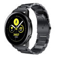 [autismaut] Suitable for Samsung Watch Galaxy Watch 4/5/6 Active 2 Stainless Steel Metal Three-Bead Strap 20. 