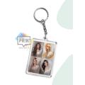 Jennie kim of blackpink watercolor portrait keychain. 