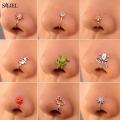 Funny Animal Nose Ring Hoop Septum Piercing Rings C Clip Ring Earrings for Women Kids Body Jewelry Non-Pierced Gifts. 