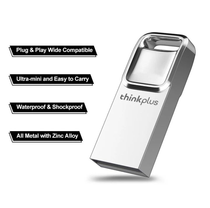 Lenovo Thinkplus 64GB Mini USB Flash Drive, Photo Memory Stick External ...