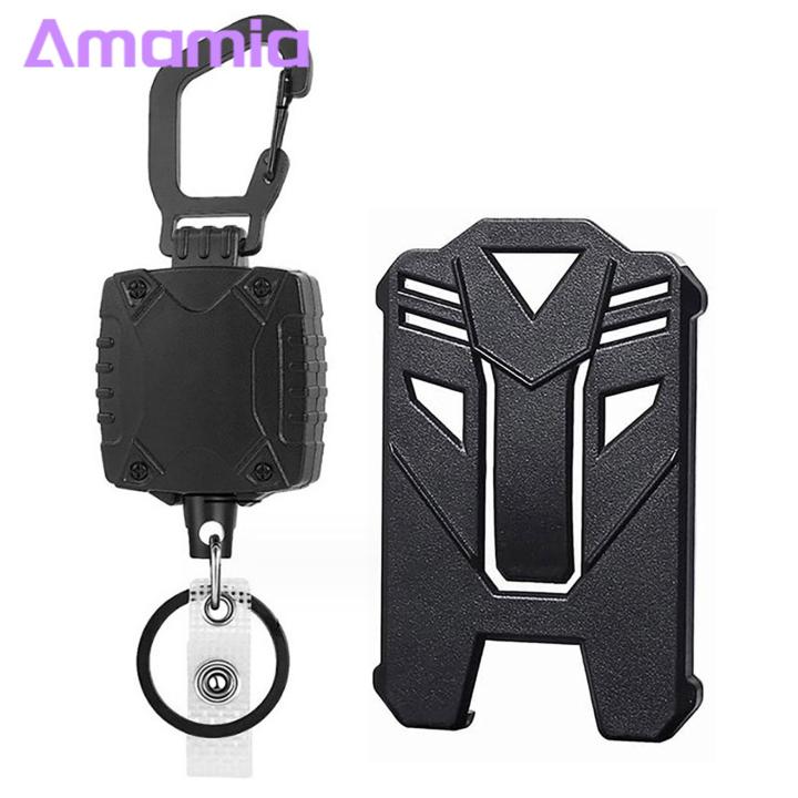 Retractable Lanyard Stylish Badge Reel Lanyard with Heavy Duty Retractable Carabiner Perfect for Id Cards Keys Office Accessory Essential Retractable Badge Holder