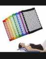 HMT Acupressure Massage Mat With Pillow For Stress/Pain/Tension Relief Body Relax Massage Acupressure Mat Yoga Sit Lying Mats Cut Pain Stress Soreness - Multi. 