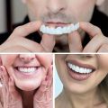 Snap-On Teeth Veneers for Upper & Lower | Comfortable Silicone Denture Covers | Instant Smile Braces. 