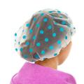 Shower Cap Cute Fashion Wave Point Bath Waterproof Shower Hat Dot Bath Hair Cover Hat Cap Gift. 