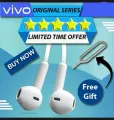 Vivo Original Handsfree Handsfree Headphones Handsfree Handfree / Earphones 3.5mm With Mic For PUBG Real Gamming, Deep Bass Sound, Online Steaming Watching Movies, Online Classes, cute handfree for girls Android Mobile. 