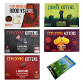 Exploding Kittens Card Game Family Party Table Deck Zombie Good Vs Evil Expansion Edition. 