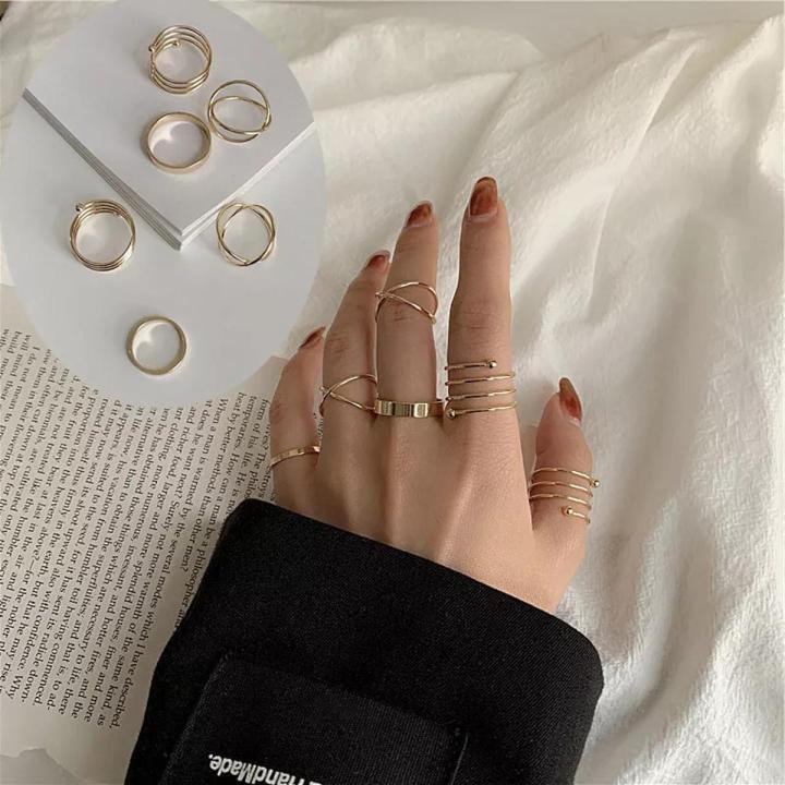 Pack%20of%206%20Rings%20For%20Girls%20Vintage%20Jewelry%20Joint%20Finger%20Ring%20Gold%20Black%20Silver%20Stackable%20Rings%20Set%20For%20Women%20Birthday%20Gift%20For%20Girl%206%20Pieces%20Rings%20For%20Girls%20Wedding%20Gift%20Anniversary%20Gift%20For%20Women%20Trendy%20Trendy%20Rings%20-%20Image%202