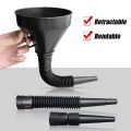 Engine Refueling Funnel with Filter for Car Truck Motorcycle Oil Gasoline Filling Strainer Telescopic Catheter Funnels Tool. 