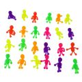 10 pcs Squishy Fidget Toy Zombie Anti-anxiety TPR Stretching Finger Toy Colorful Prank Doll for Children Calm Focus Novelty Gag. 