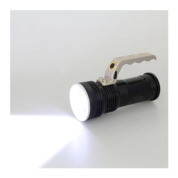 800 Lumens CREE LED High Power Metal Portable Search Light - Black
