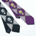 Japanese version of JOJO Wonderful Adventure COS Yoshinaga Shadow Skull Black Grey Purple Anime Tie Surrounding. 