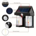 Outdoor Solar Motion Sensor Wall Light Waterproof LED Security Lamp for Home Garden Garage Fence. 