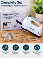 Electric Hand Mixer 180W 7-Speed Egg Beater with Stainless Steel Whisks & Dough Hooks | 2-in-1 Handheld Mixer for Cake, Cream, Eggs & Baking. 