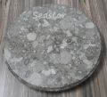 Marble Chakla with wooden belan/Marble Roti Maker/Marble cutting board/Marble Board with rolling pin/Marble round cheese serving board / Gift for girls. 
