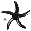 Good Packaging Household Plastic Fan Blade 5 Leaves with Nut Cover for 20 Inch Standing Pedestal Fan Table Fanner Accessory. 