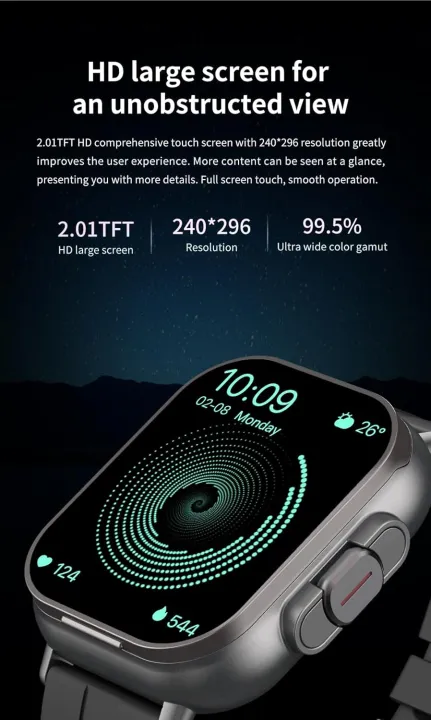 Airpods%20with%20watch%20%7C%202.01"%20HD%20Screen%20watch%20%7C%202%20in%201%20Bluetooth%20Calling%20Fitness%20Watch%20with%20100+%20Sports%20Modes%20for%20Men%20&%20Women%20-%20Image%208
