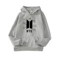 Bts Fleece Full Sleeves Pull Over Hoodie For Women. 