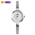 SKMEI Fashion Women Simlpe Casual Classic Stainless Steel Waterproof Quartz watch for girls 1390. 