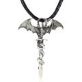 Rinhoo Vintage Magic Steampunk Glowing Luminous Punk Dragon Pendants Necklaces Mens Jewelry Glow In the dark Pendant Necklace. 