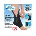 Ankle Genie Zip Up Compression Support Foot Brace Sock. 