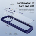lthmy for Samsung Galaxy S21 Ultra 5G Transparent Hard PC Soft TPU Bumper Shockproof Protective Case Cover. 