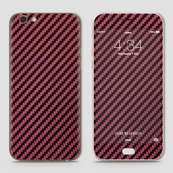 Oppo%20F1s%20Skin%20-%20SkinLee%20HQ%20Vinyl%20Skin%20Wrap%20(Not%20Cover)%20-%20Tyrian%20Purple%20Carbon%20Fiber%20Material%20-%20SKINLEE-167-2-32-57%20-%20Image%203