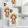Jizetin for Samsung Galaxy S20 FE Case Anime One-Piece Monkey D. Luffy Anime Side Design Phone Case Square Edge Pattern Liquid Silicone Cases Full Cover Camera Shockproof Protective Case. 