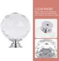 30mm Diamond Crystal Glass Drawer Knobs for Kitchen Cabinet Cupboard,1/6/8/10/20Pcs,High-gloss, Pack Of 2, 4,10 And 20. 