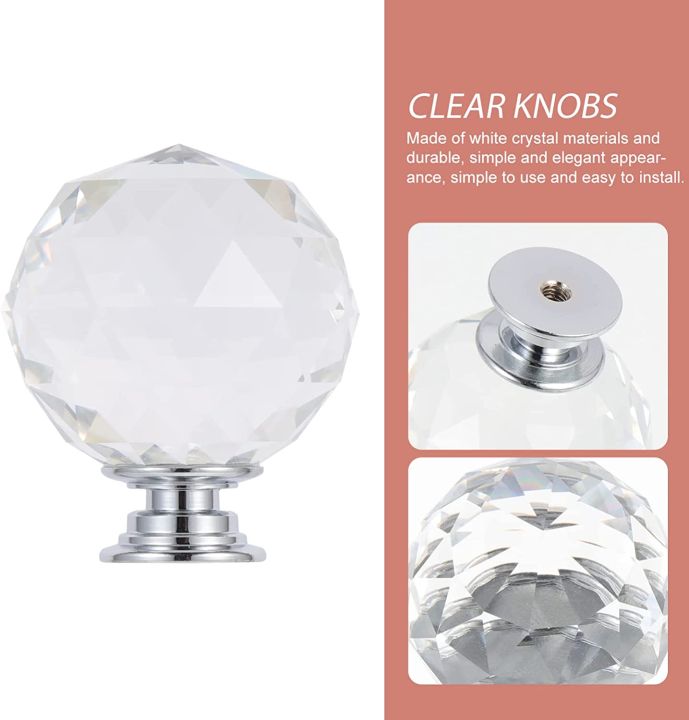 30mm%20Diamond%20Crystal%20Glass%20Drawer%20Knobs%20for%20Kitchen%20Cabinet%20Cupboard,1/6/8/10/20Pcs,High-gloss,%20Pack%20Of%202,%204,10%20And%2020%20-%20Image%203