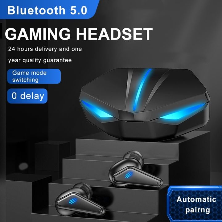 100% Quality+COD K55 TWS Bluetooth Earphones Gaming Headset 5.0 Stereo HeadPhones Wireless Earphone Bass Earbuds