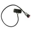 24-Pin Female ATX PSU PC Power Supply Tester Start Up Jumper Cable with ON/OFF Switch,50cm. 