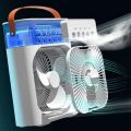 Portable Air Conditioners,Mini Evaporative Cooler,700ml Cooler 3 Speeds, USB Personal Conditioner with 7 LED Light 1-3H Timer AC Cooling Fan for car Home Office Room, No Rechargeable By Way Shop. 